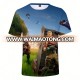 Wholesale High Quality men 3D sublimation printed fortnite t shirt