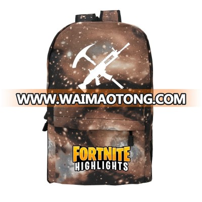 Top sale high quality all over fortnite printed backpack bags