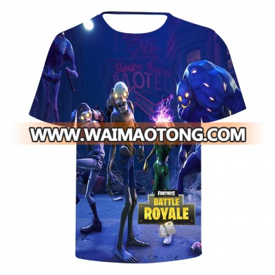 Top sale stock fortnite print t shirt high quality 3d print t shirt in fortnite game wholesale 3d print tshirt supplier from Chi