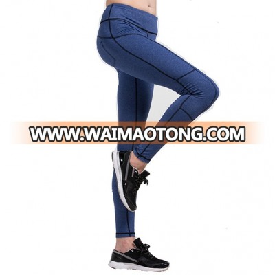 2017 New design heather sport yoga fitness pant